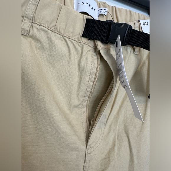 TopMan Men Cargo Pants Skinny Size W34, L30 - Picture 6 of 9